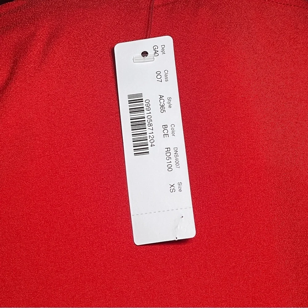 J. Crew Red Sleeveless Ruffle V-Neck Blouse